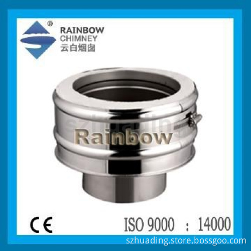 CE stainless steel and double wall stove pipe